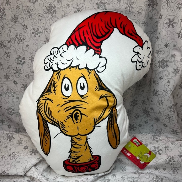 How The Grinch Stole Christmas CIndy Lou Who & Max The Dog Holiday Throw Pillows - Picture 2 of 12